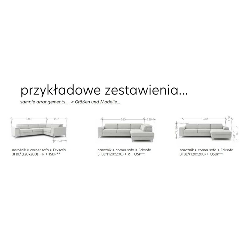 nowoczesne narożniki Aragon