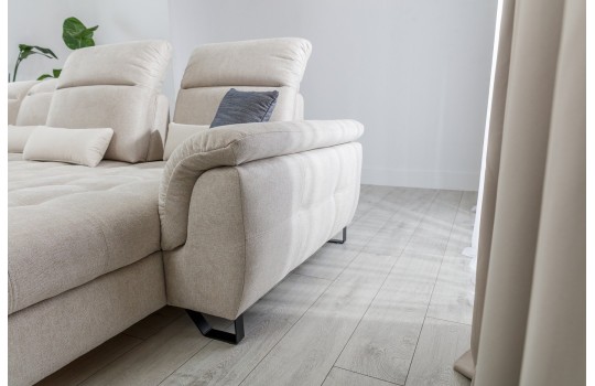 narożnik z miękkimi podłokietnikami 