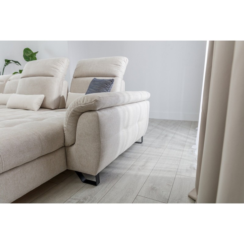 narożnik z miękkimi podłokietnikami 