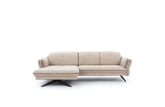 narożnik z wygodnym szezlongiem 