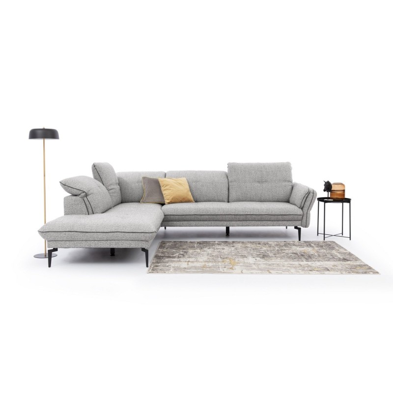 wygodny narożnik na czarnych nogach Inari 