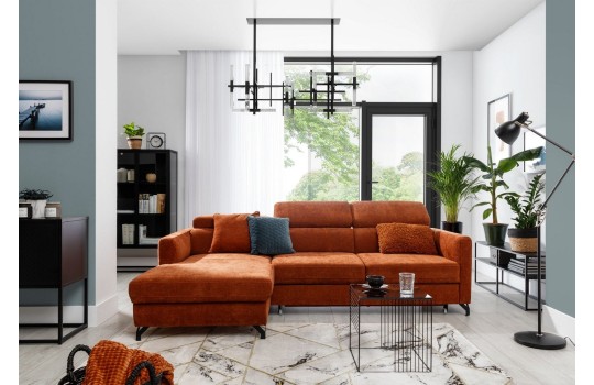 narożnik Portland w miękkiej tkaninie 