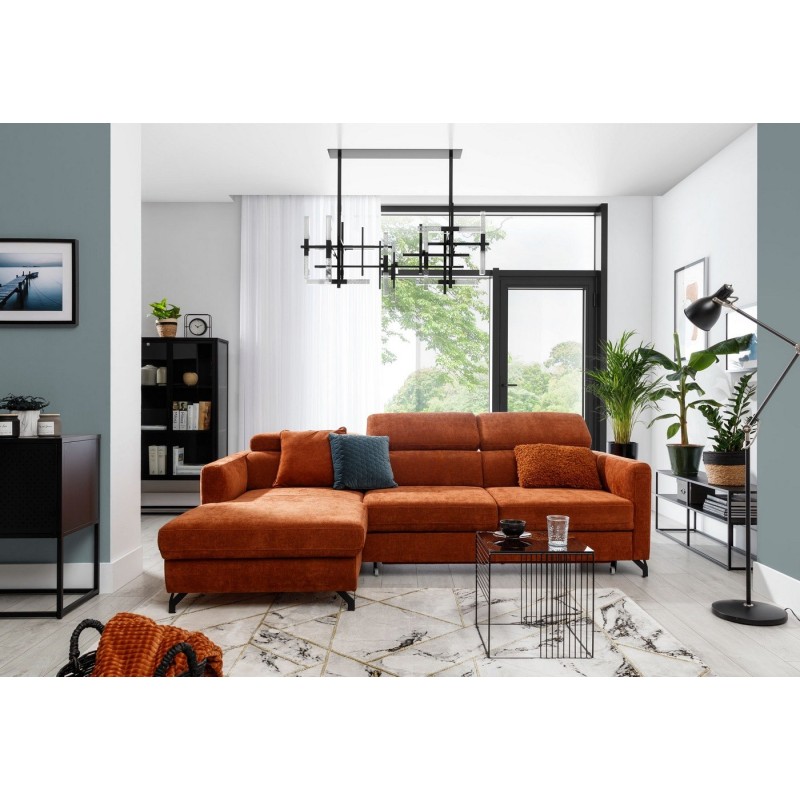 narożnik Portland w miękkiej tkaninie 