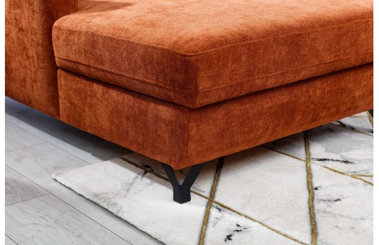 narożnik na czarnych nóżkach Portland 