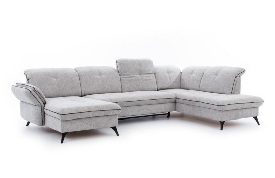 duży narożnik w szarym kolorze 