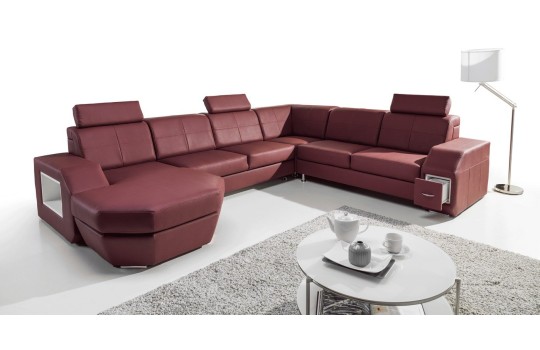 narożnik ze schowkiem na pilota 