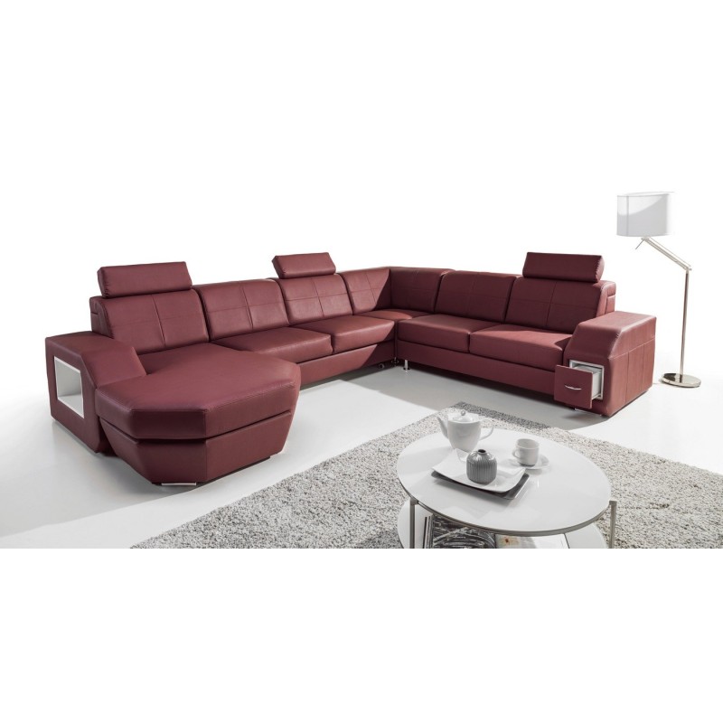 narożnik ze schowkiem na pilota 