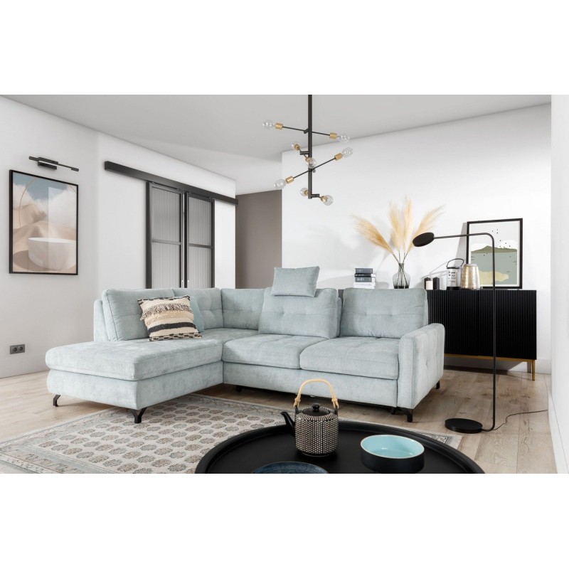 Błękitny narożnik London 