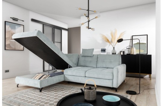 narożnik na czarnych nogach 