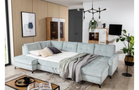 duża sofa rozkładana do salonu London 