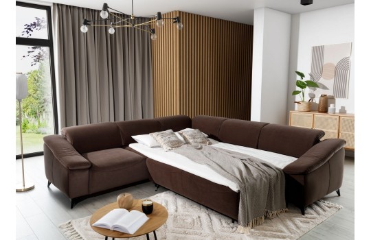 narożnik na metalowych nogach Paros 