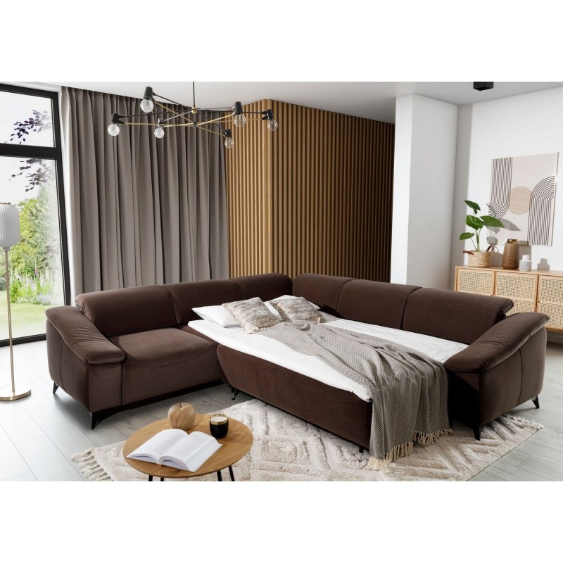 narożnik na metalowych nogach Paros 