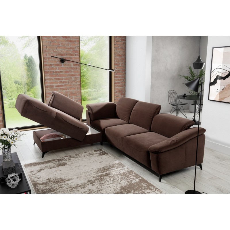 Narożnik ze schowkiem na pościel 