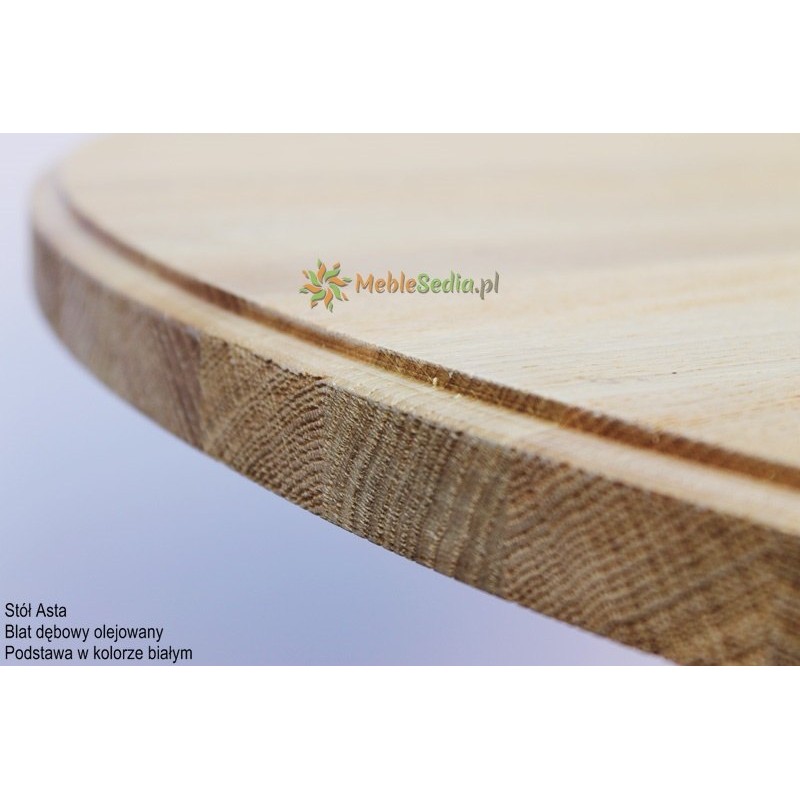 Stół okrągły dębowy Asta