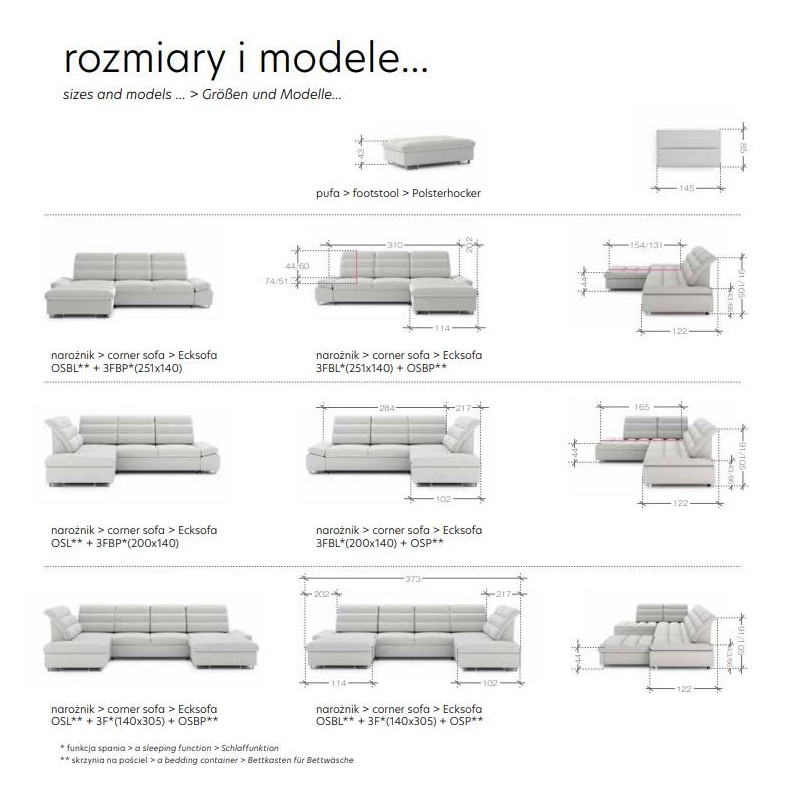nowoczesne narożniki Dalmir 