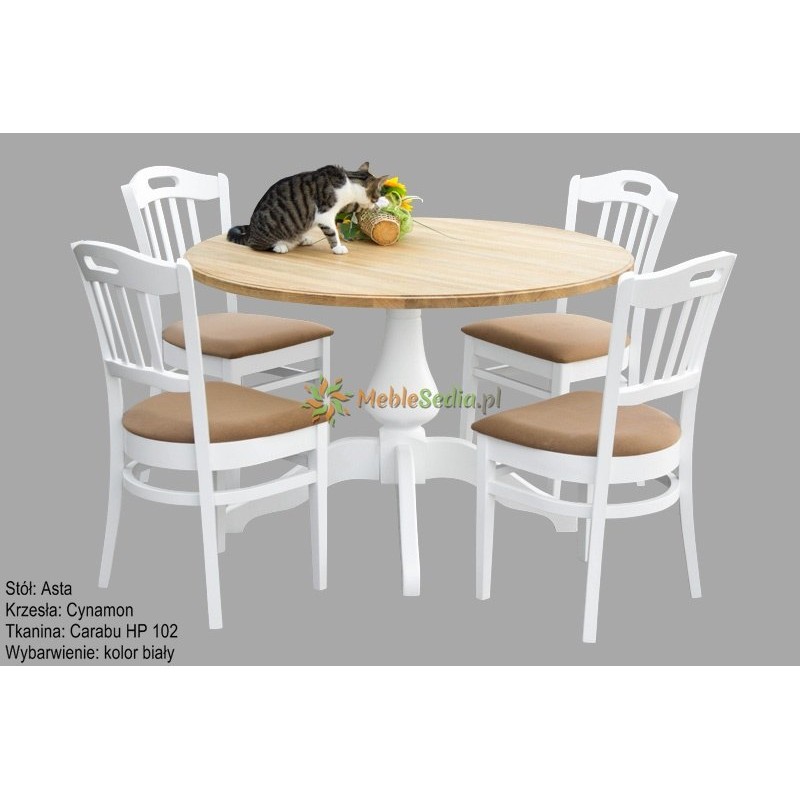 Stół dębowy i 4 krzesła 