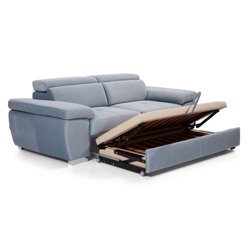 szara sofa rozkładana 