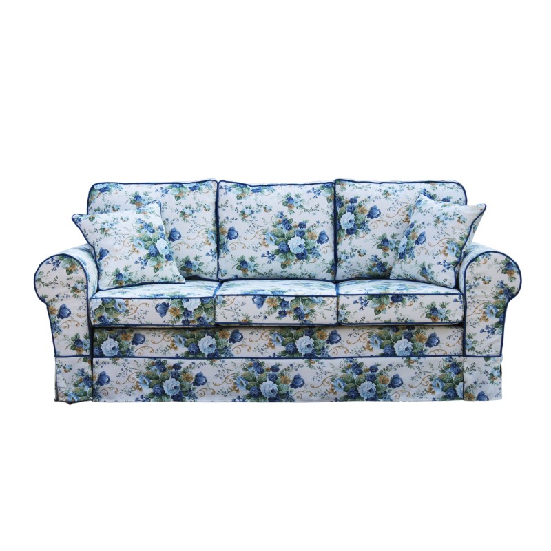 Sofa w róże Vera 206 cm
