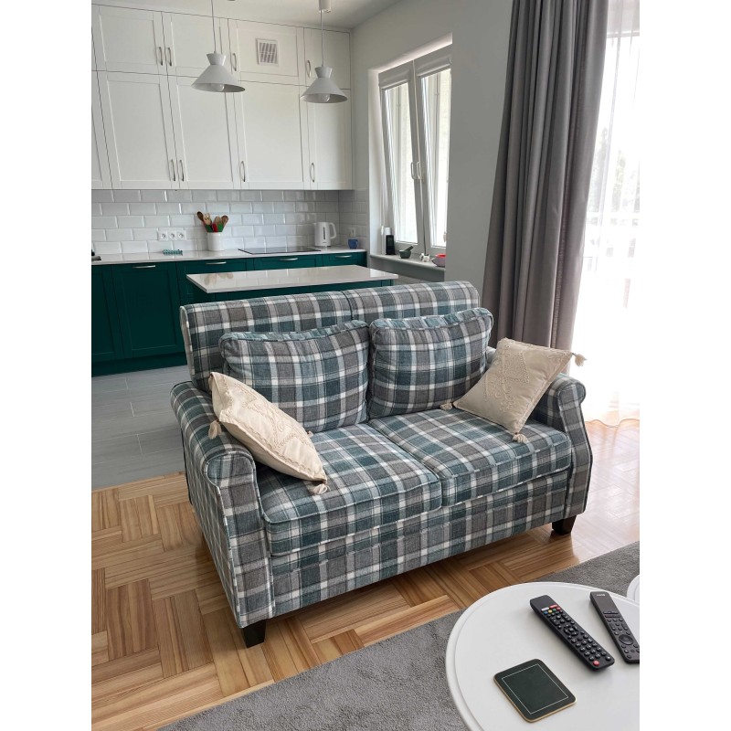 Sofa w kratę Orlean