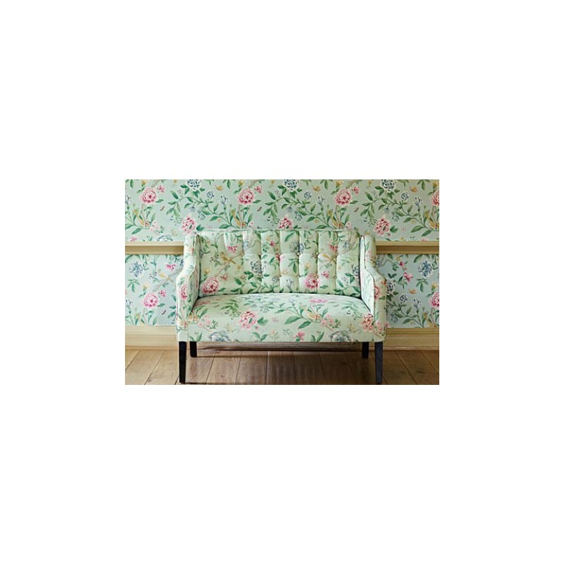 Ławeczka Porcelain w tkaninie z firmy Sanderson