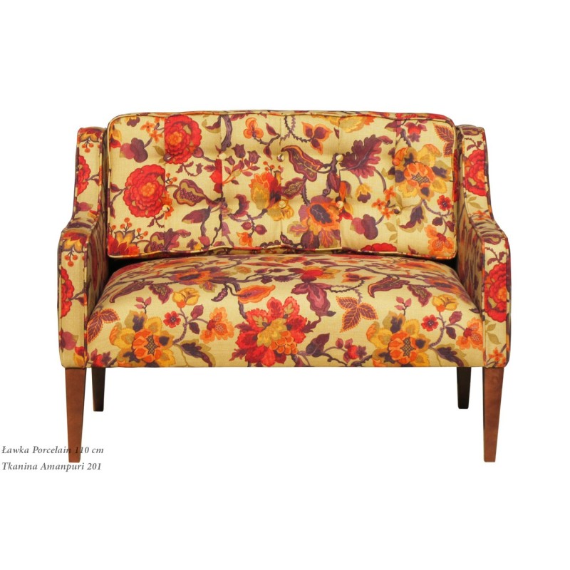 Ławeczka Porcelain w tkaninie Amanpuri 201