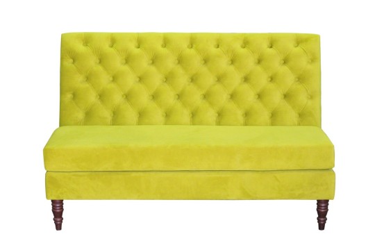 Klasyczna żółta ławka na wymiar Rana