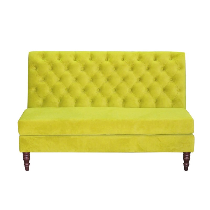 Klasyczna żółta ławka na wymiar Rana