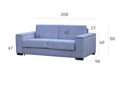 Wymiary sofy Toskania 