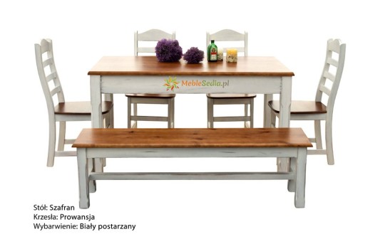 Komplet do jadalni w stylu prowansalskim
