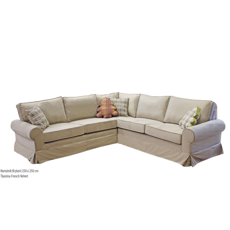 Narożnik Brylant 250 x 250 Tkanina French Velvet
