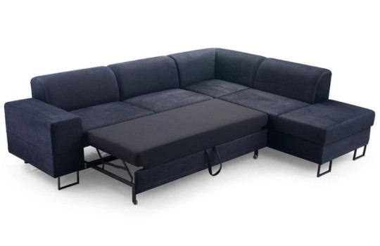 duży narożnik z wygodną funkcją spania 