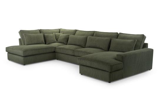 ciemnozielona sofa 
