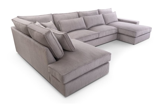 przestronna sofa bez funkcji spania 