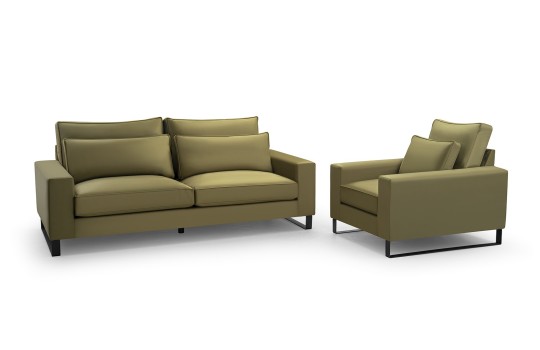 sofa w komplecie z fotelem 