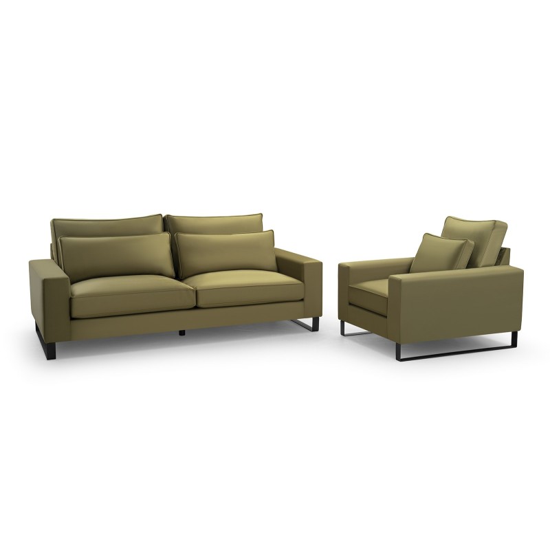 sofa w komplecie z fotelem 