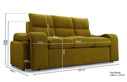 oliwkowa sofa Hermes