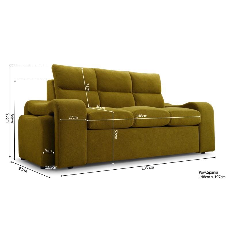 oliwkowa sofa Hermes