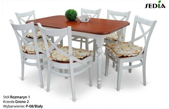 Stół i 6 krzeseł w klasycznym stylu 