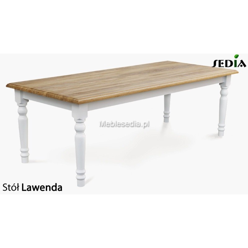 Stół z drewna dębowego Lawenda Stół z drewna dębowego Lawenda