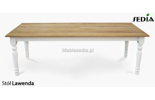 Stół z litego drewna dębowego Lawenda Stół z litego drewna dębowego Lawenda