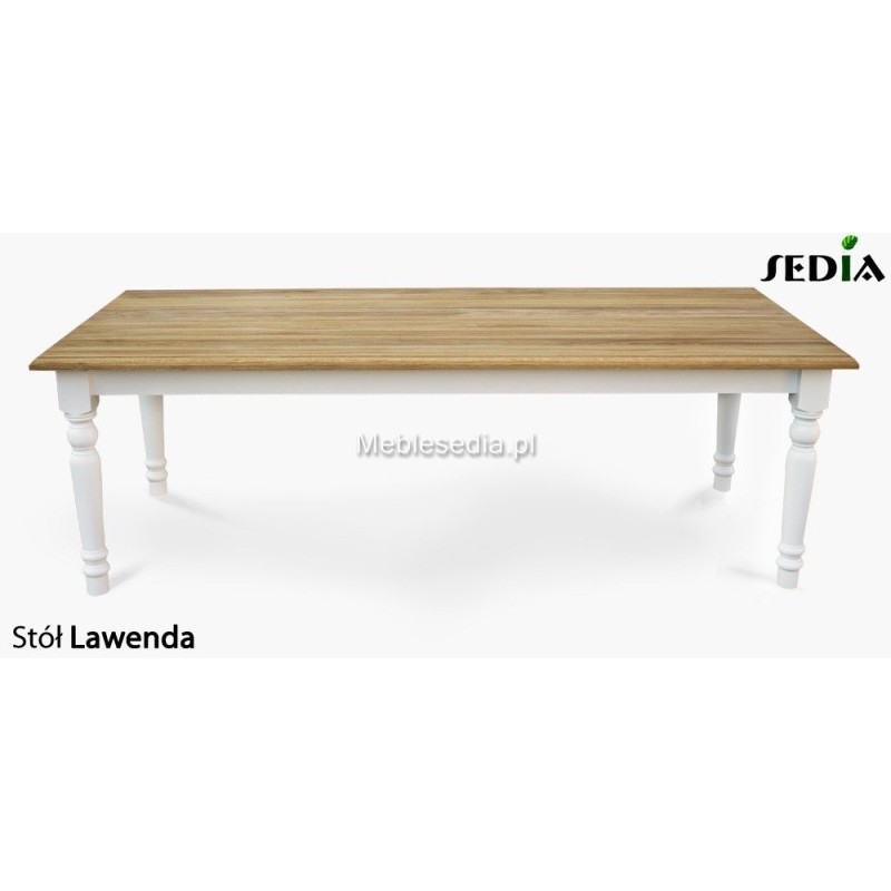 Stół z litego drewna dębowego Lawenda Stół z litego drewna dębowego Lawenda