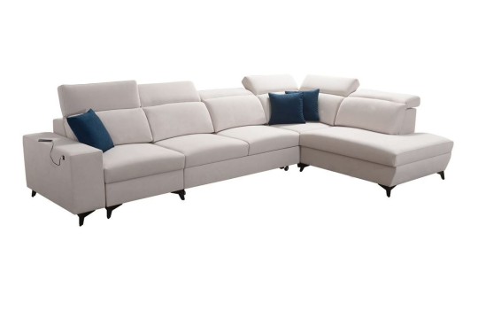 narożnik na wysokich czarnych nogach 