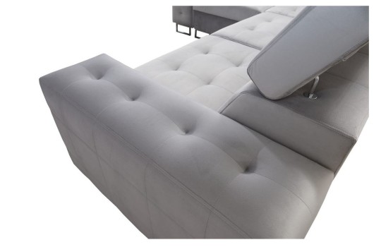 narożnik z pikowanym siedziskiem 