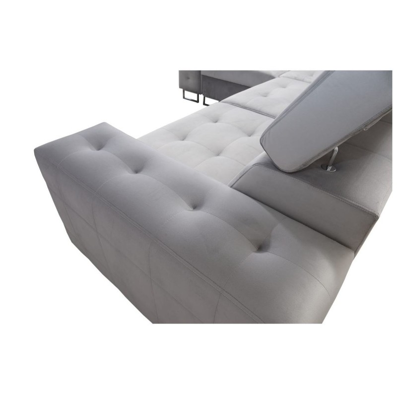 narożnik z pikowanym siedziskiem 