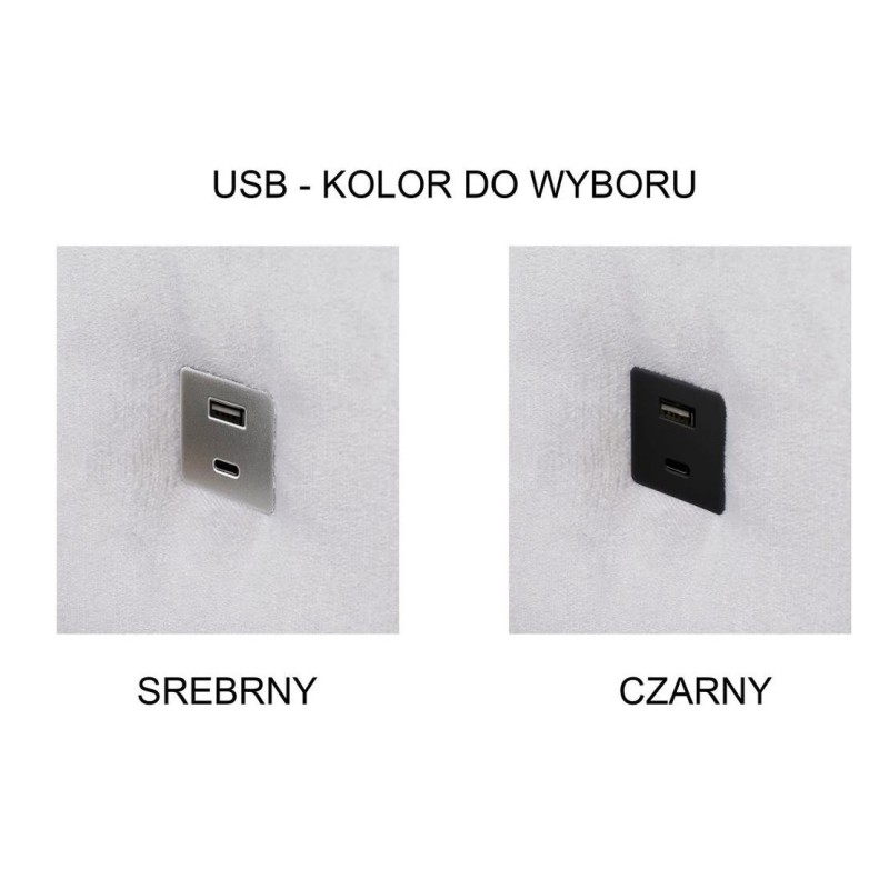 sofa z ładowaniem do telefonu 