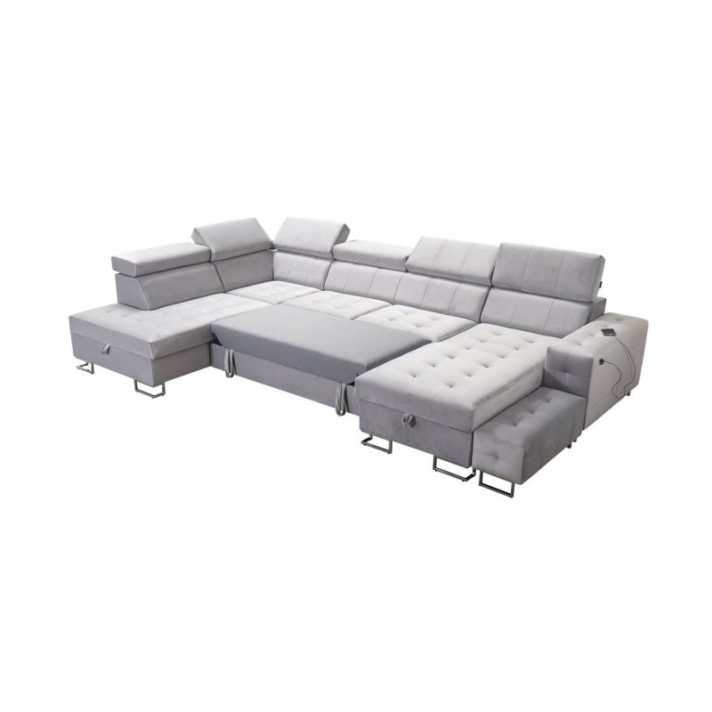 narożnik z dużą funkcją spania 