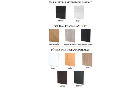 narożnik z drewnianą półką 