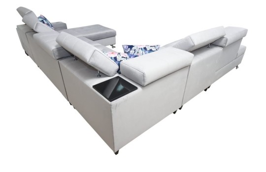 narożnik z drewnianą półką Vertizo 