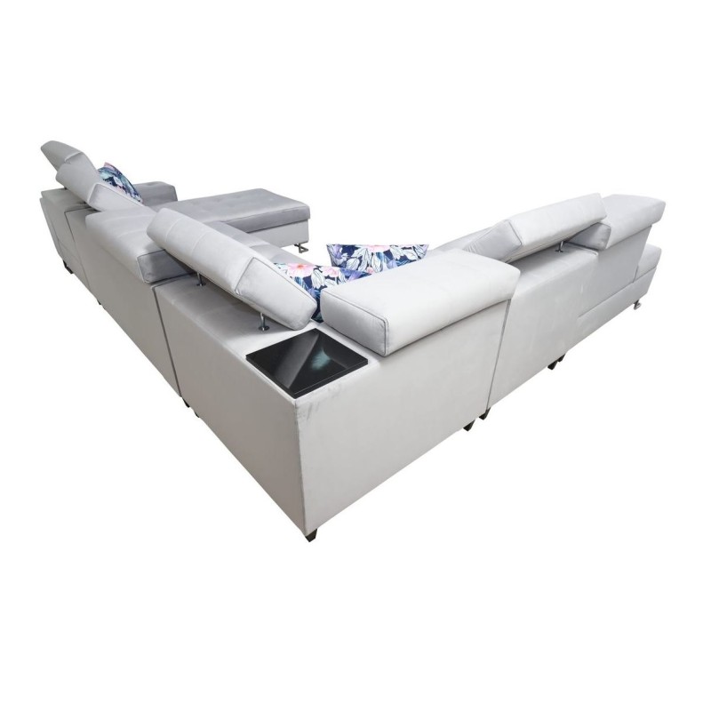 narożnik z drewnianą półką Vertizo 