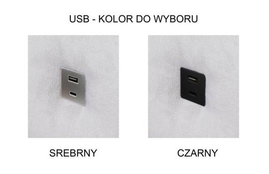 narożnik z gniazdkiem USB 